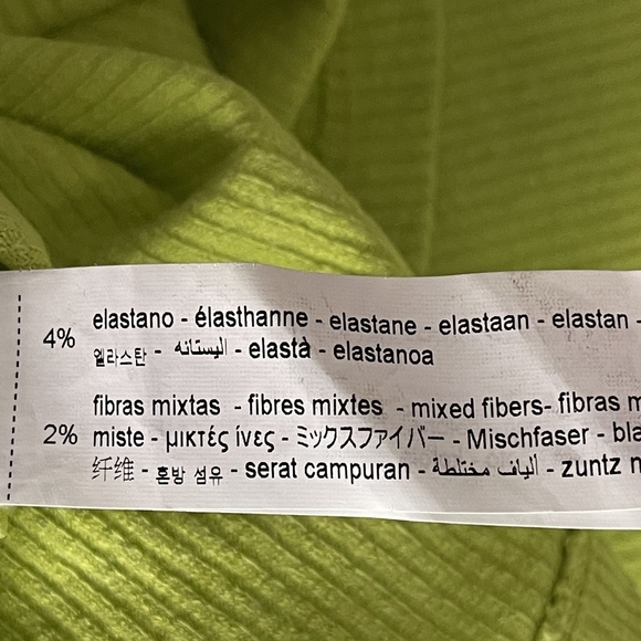 2/$30 NWT ZARA Ribbed Strappy Pinafore Dress Small Apple Green Mini #7346 - Picture 12 of 16